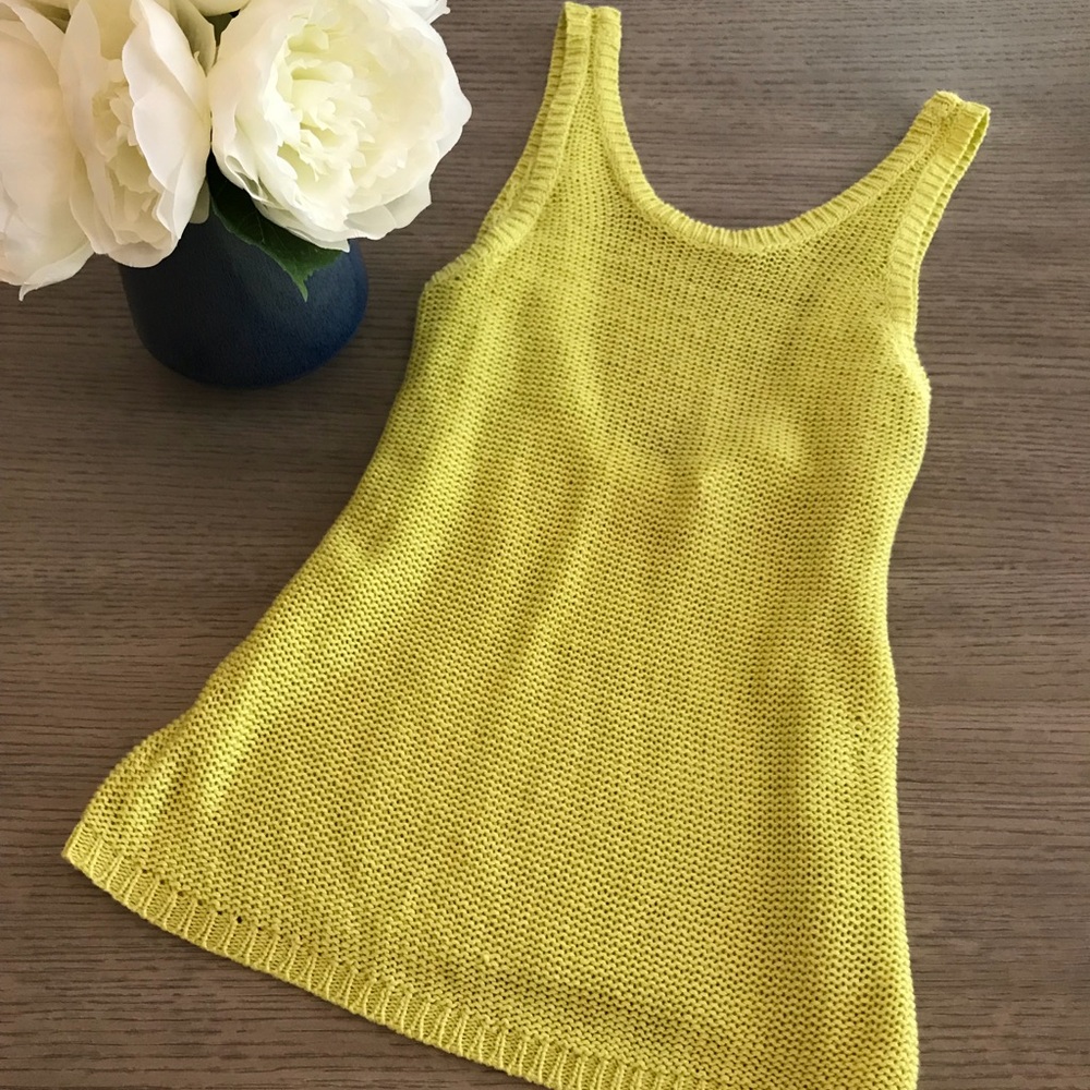 🍋 sweater knit tank top